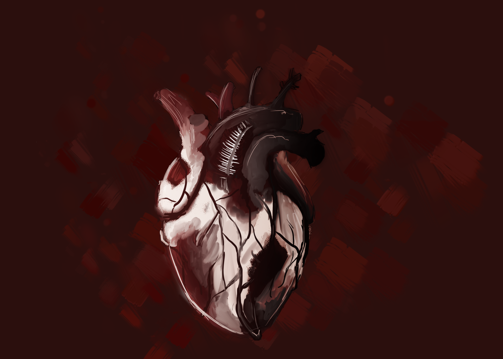 Heart - My, Drawing, Digital drawing, Heart, Video