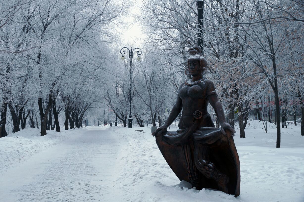 Хабаровск зимой фото