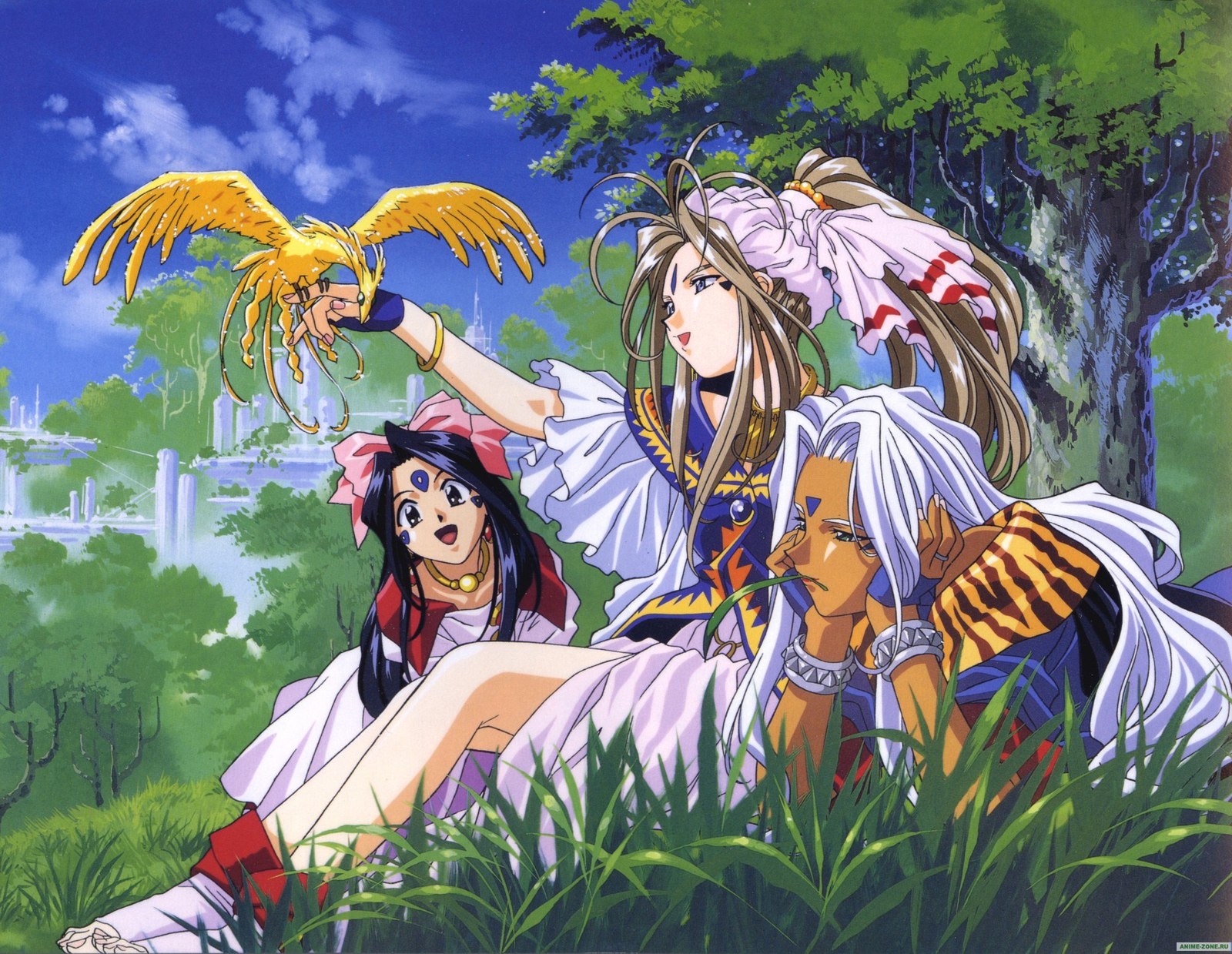 Oh My Goddess! - Anime art, Anime, , , Urd, Skuld, Oh My Goddess!