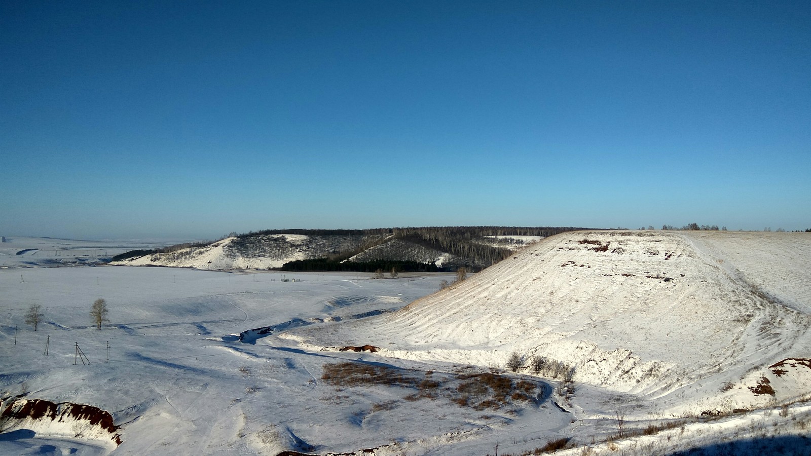 Frost and sun, a wonderful day - My, Snow, The sun, Tatarstan, The mountains, Village, The photo, Longpost