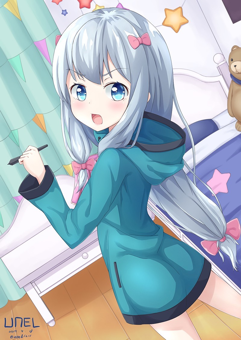 Аниме арты Sagiri Izumi из Eromanga-Sensei часть 2 | Пикабу