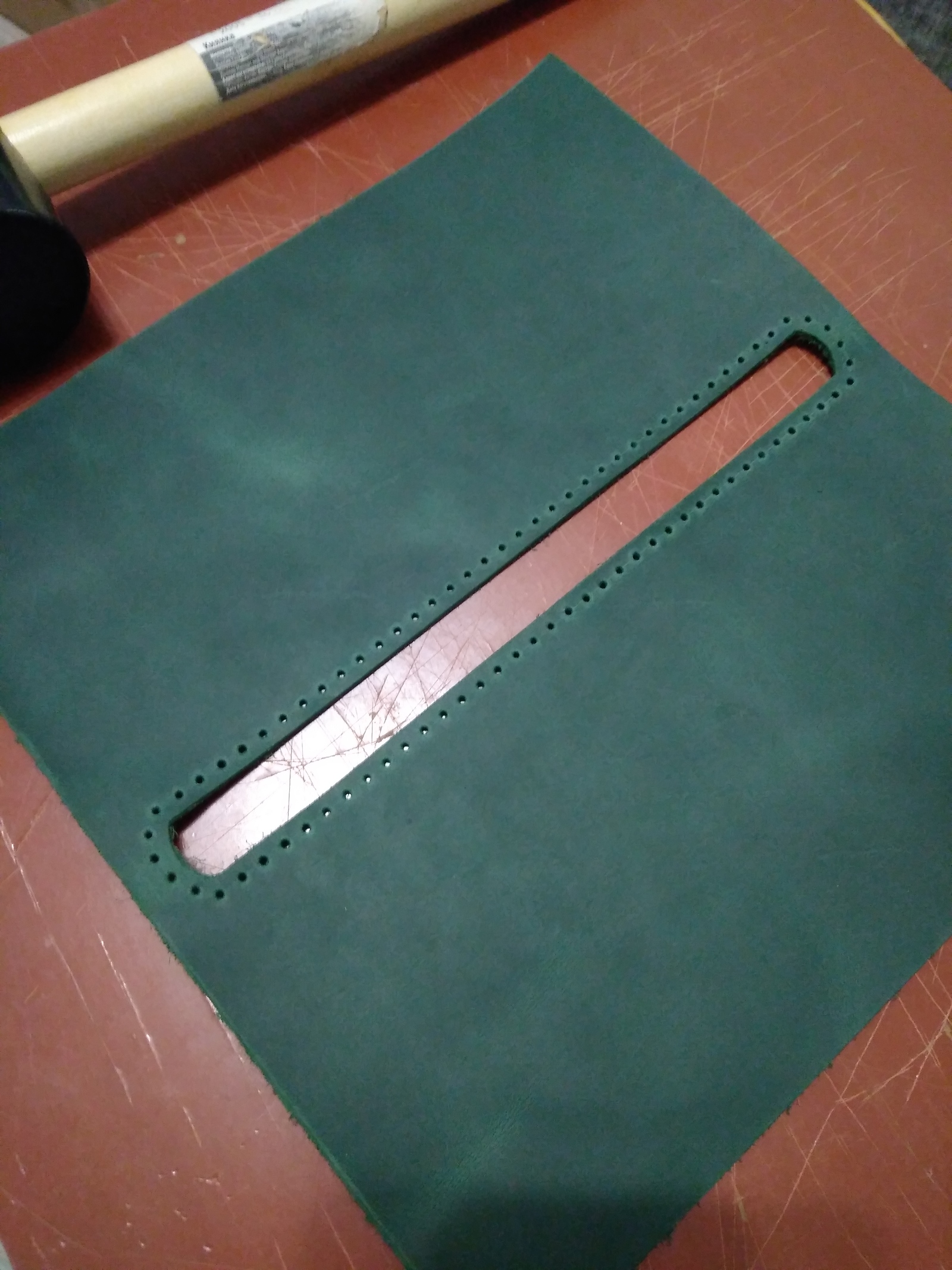 Wallet (clutch) - My, Leather, With your own hands, Presents, Longpost