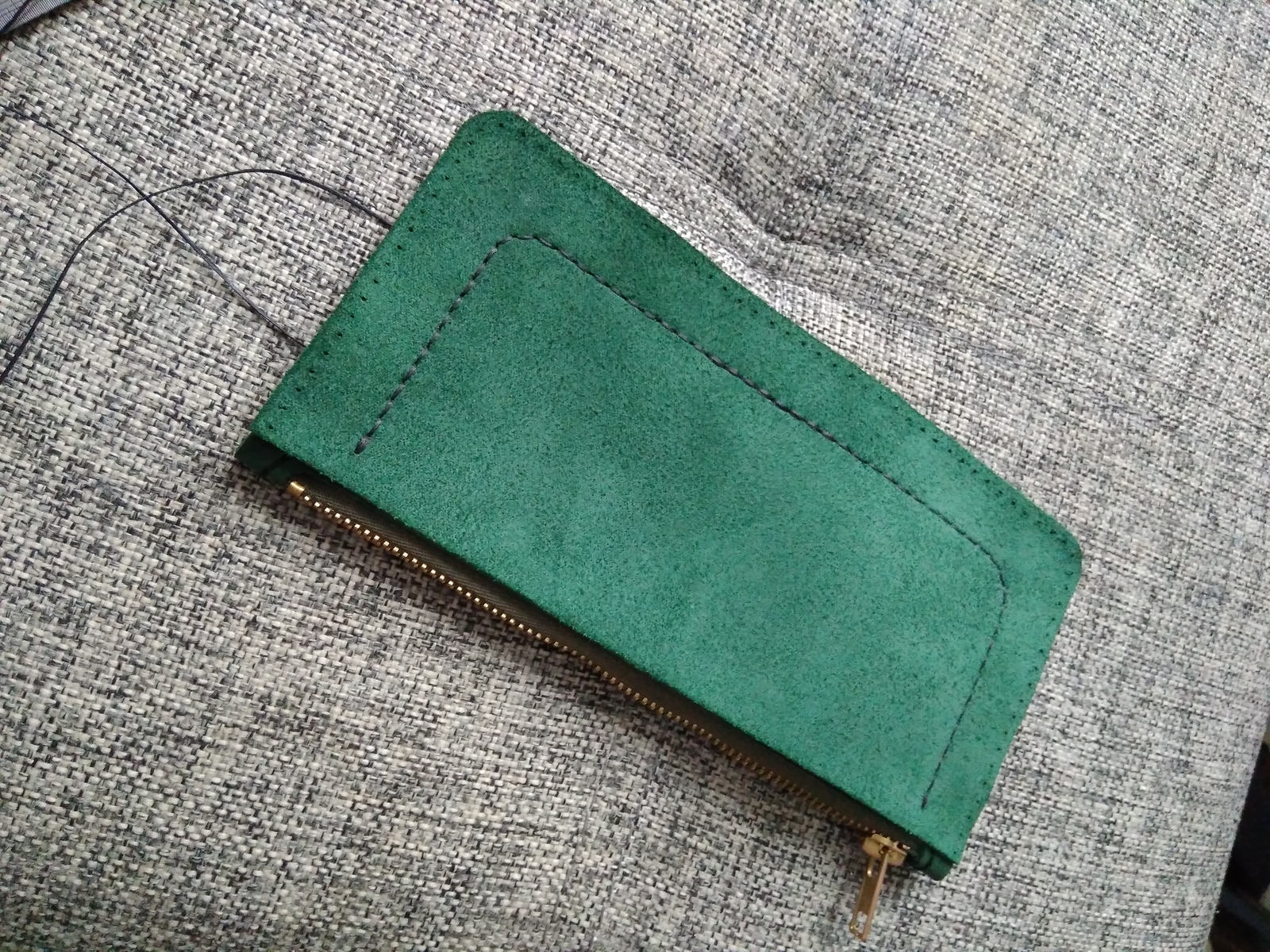 Wallet (clutch) - My, Leather, With your own hands, Presents, Longpost