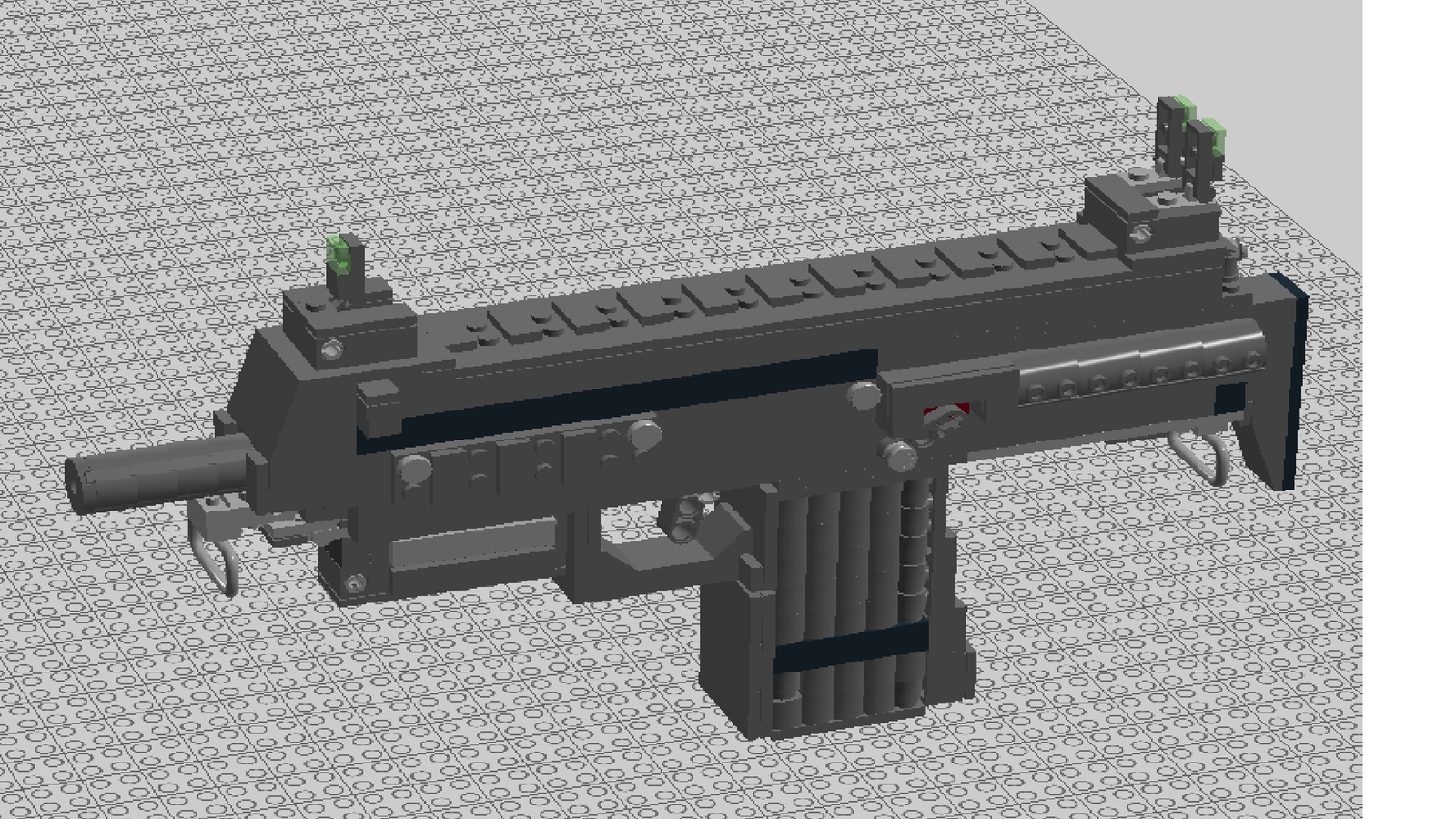 Lego Heckler & Koch MP7 - My, Lego, mp7, Weapon, Firearms, Germany, LEGO digital designer, Longpost