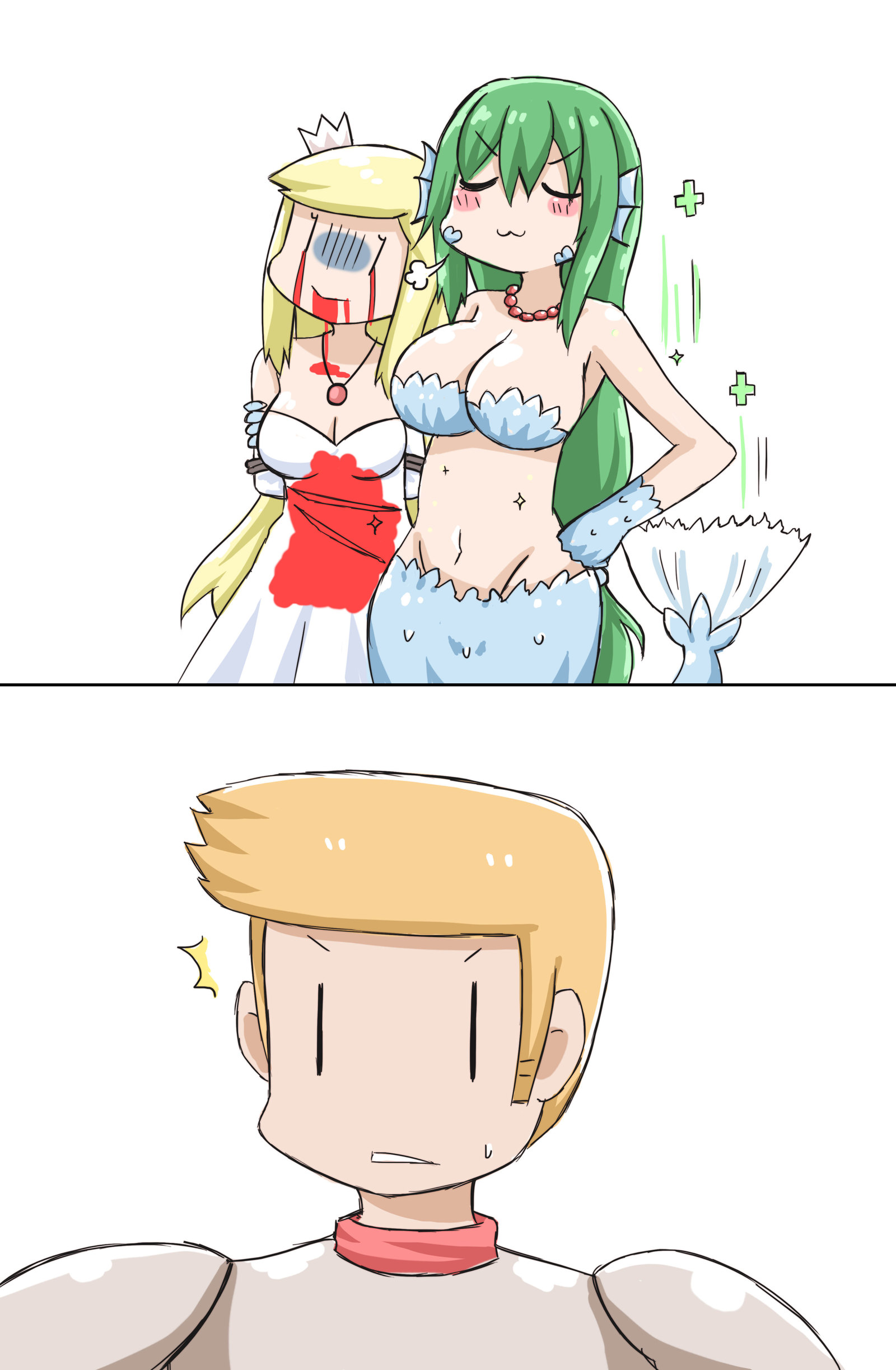 Mermaid, princess and hero - Greenteaneko, Comics, Longpost