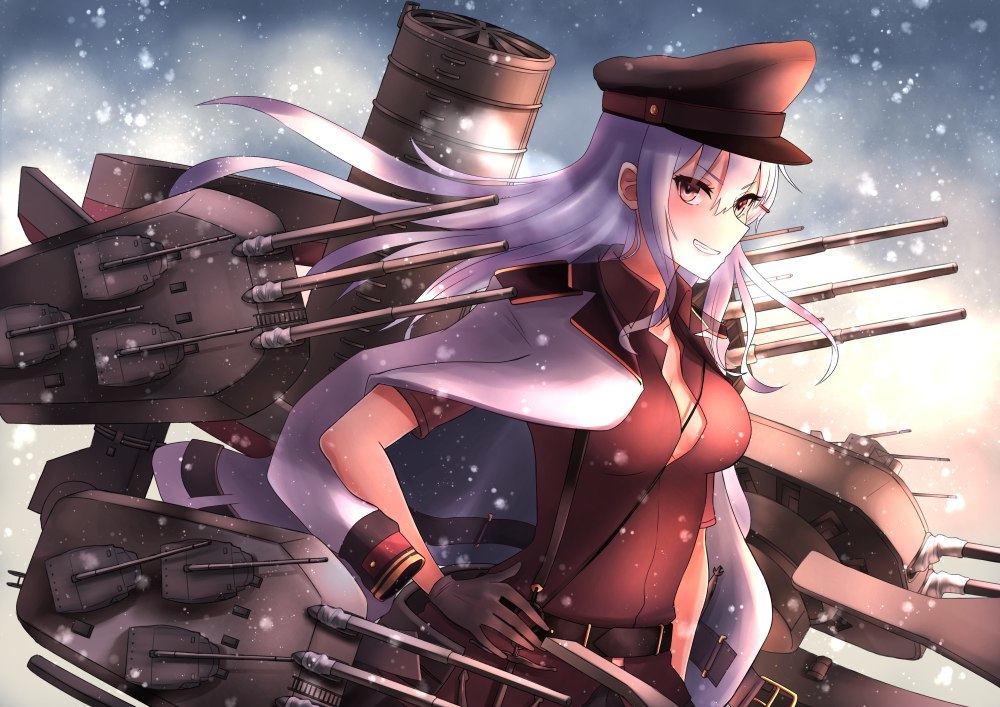 Kanmusu - Anime, Kantai collection, Gangut, Musashi, Bismarck, Nagato, Yamato, Anime art, Longpost