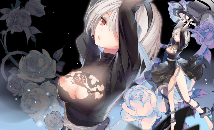 NieR: Automata, YoRHa 2B - NSFW, Yorha unit No 2 type B, NIER Automata, Hand-drawn erotica, Images, Longpost