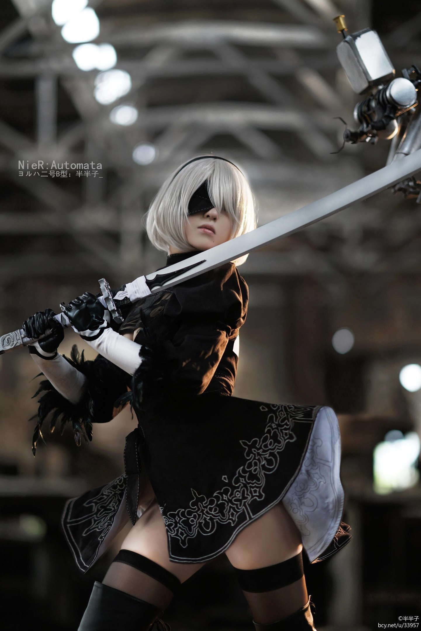 Nier Automata - 2B - by - NIER Automata, Yorha unit No 2 type B, Косплей, Длиннопост