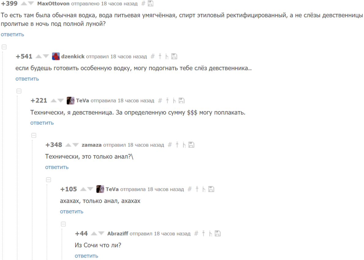 What I don't know about Sochi? - Comments, Comments on Peekaboo, Screenshot, Vodka, Virginity, Anal sex, Sochi, Humor