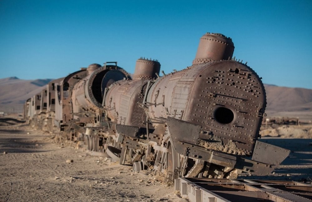 Cemetery of steam locomotives in Bolivia, why were they not allowed to use metal? - Locomotive, Cemetery, Abandoned, Longpost