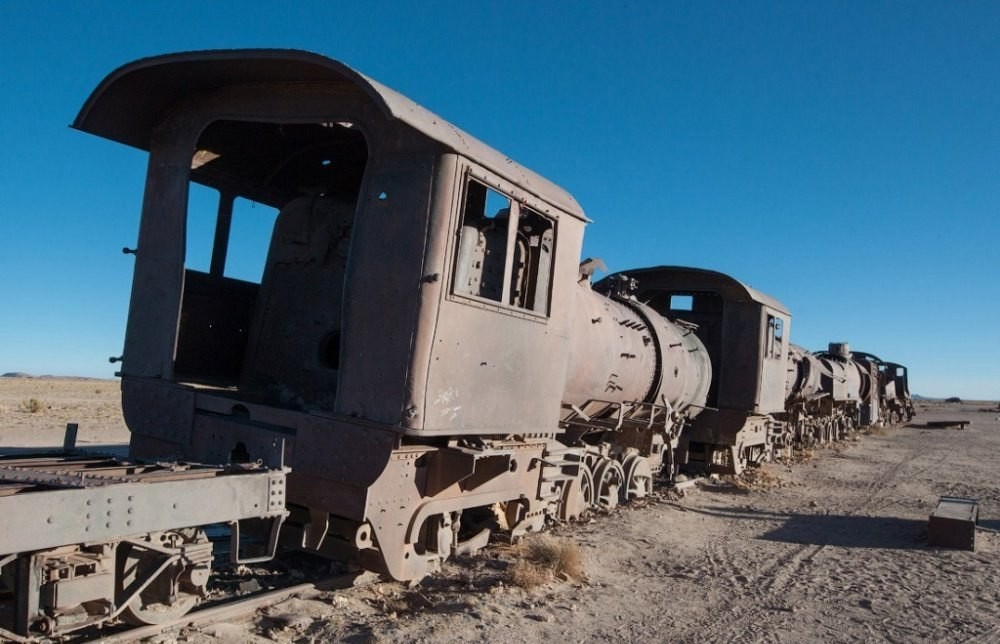 Cemetery of steam locomotives in Bolivia, why were they not allowed to use metal? - Locomotive, Cemetery, Abandoned, Longpost