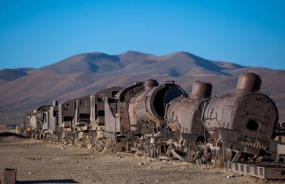 Cemetery of steam locomotives in Bolivia, why were they not allowed to use metal? - Locomotive, Cemetery, Abandoned, Longpost