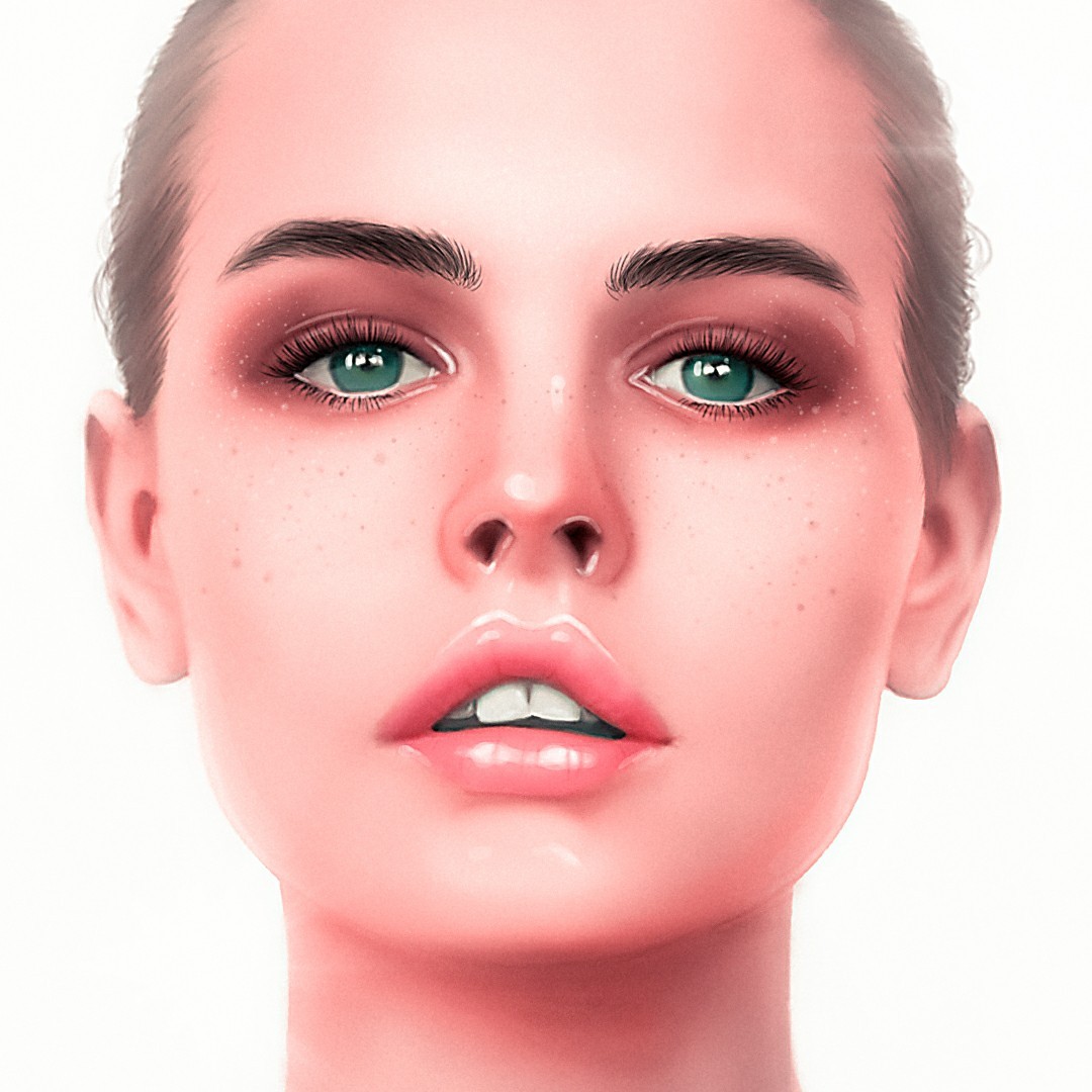 My little hobby #3 - My, Art, Drawing, Retouch, Portrait