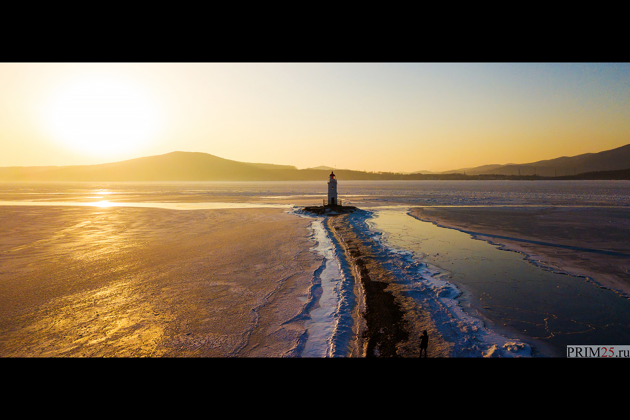 Christmas dawn at Tokarevsky lighthouse - My, Vladivostok, Tokarevsky Lighthouse, Longpost