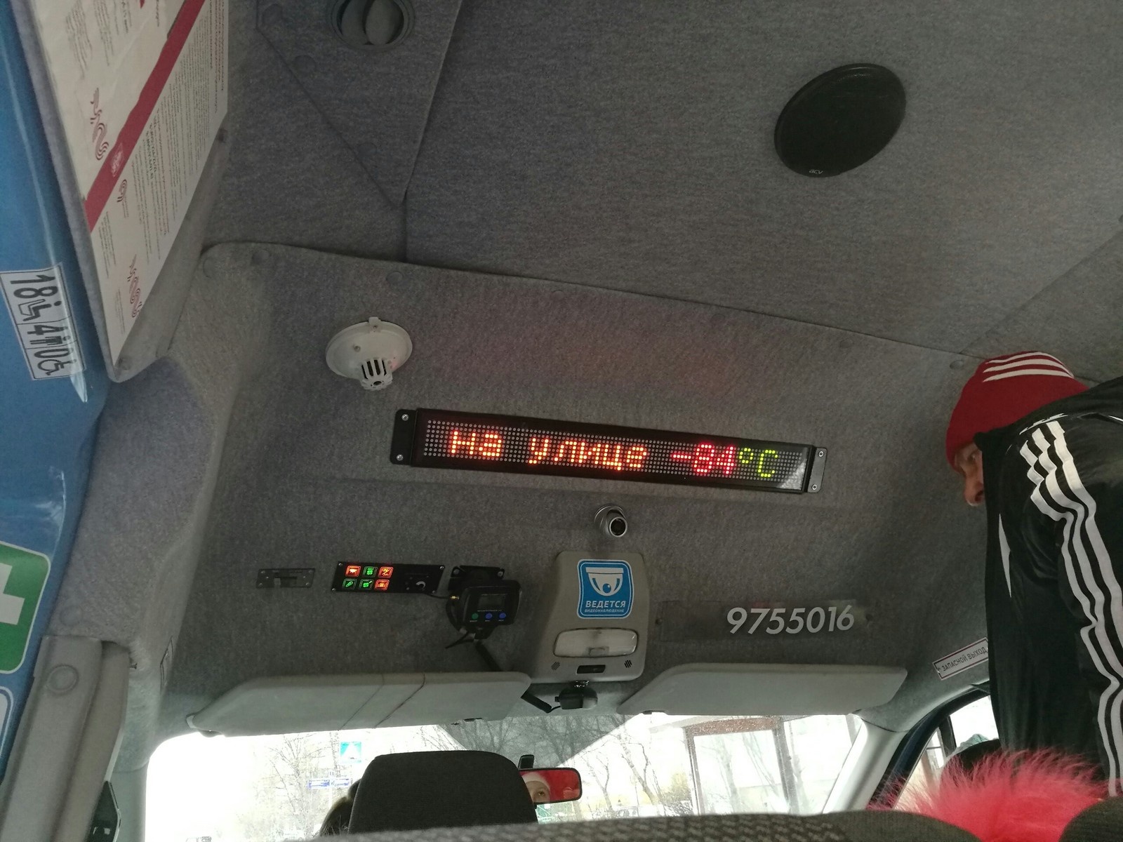 Attention! It's cold around the minibuses! - My, Moscow, Minibus, Cold, Temperature