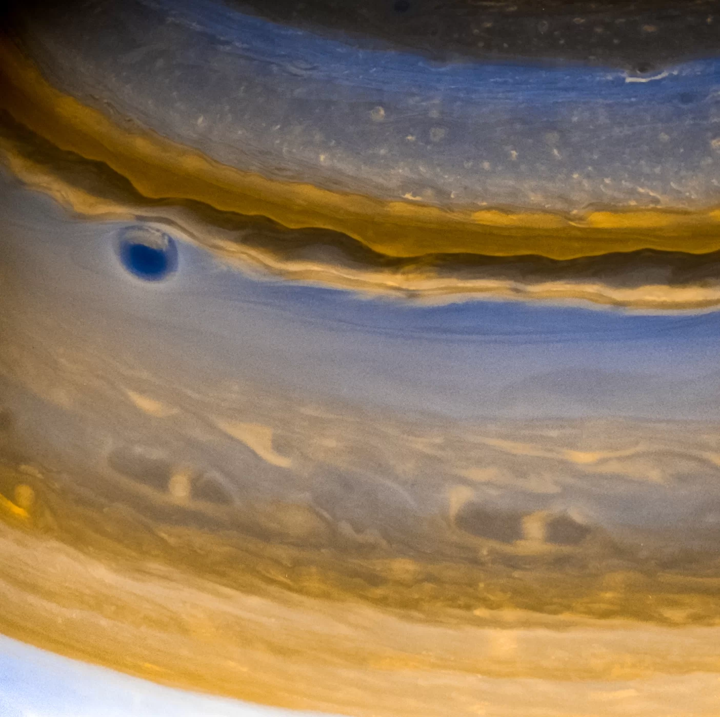 Mysterious Clouds of Saturn - Space, The photo, Saturn, Interesting, Cassini, NASA, Wallpaper