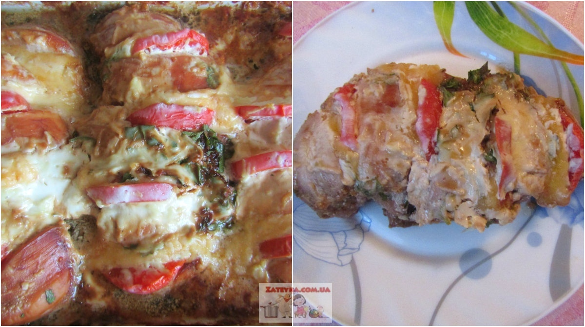 Chicken fillet Zebra - My, Recipe, Food, Second courses, Hen, Chicken fillet