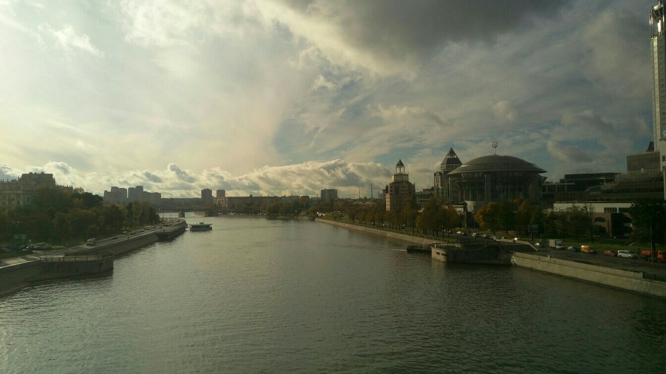 Moskva river. beauty. - My, Moscow, Moscow River, , Landscape, The photo, Sky, Clouds, Longpost