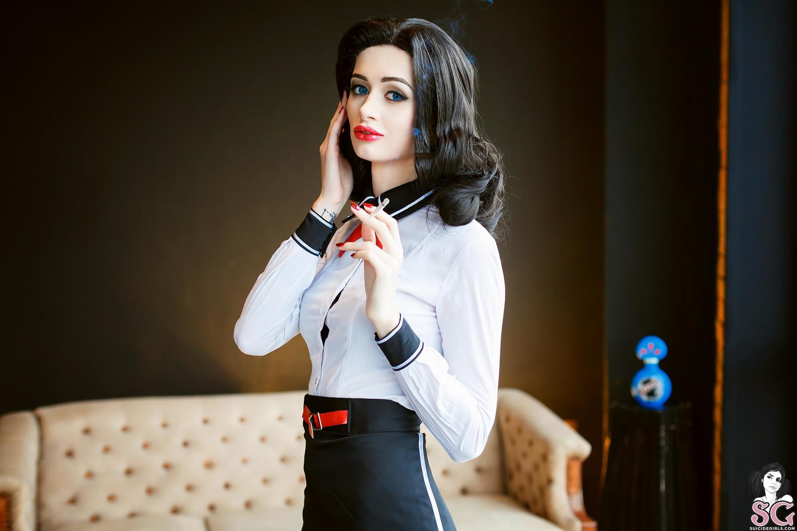 Sexy Elizabeth for you on holiday - NSFW, , Bioshock Infinite, Elizabeth, , Longpost, Bioshock Infinite: Burial at Sea