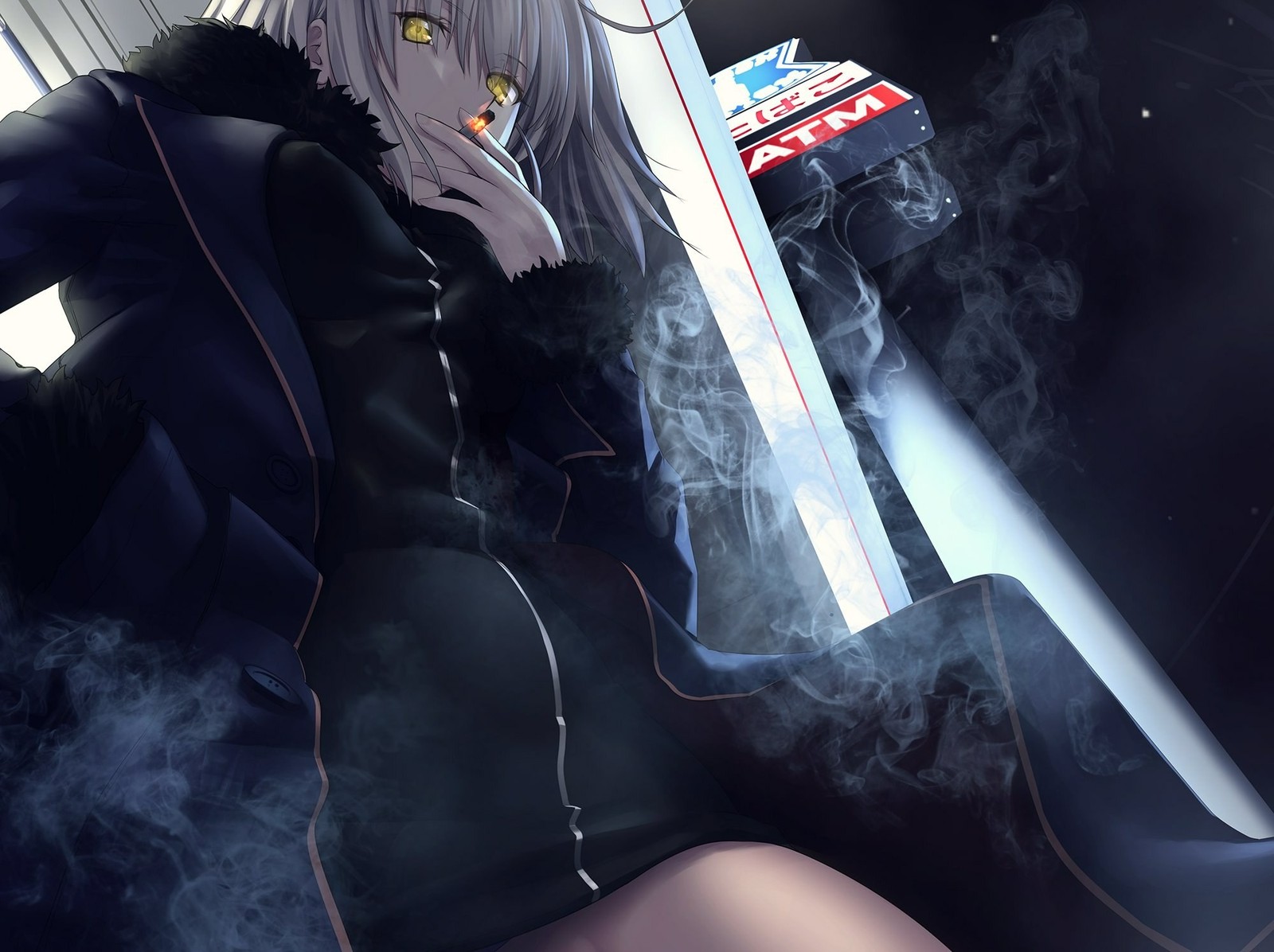 Артики 4 - Anime Art, Арт, Аниме, Длиннопост, Saber Alter, Jeanne Alter, Fate Grand Order, Scathach Skadi