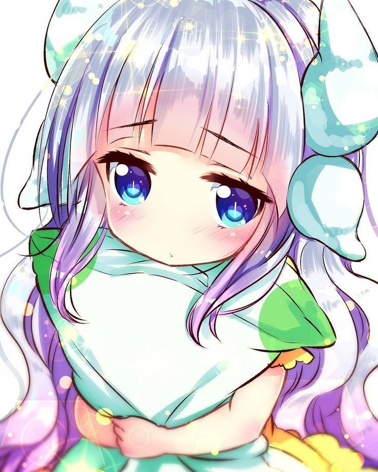 Several anime arts Kobayashi's Maid Dragon - Kobayashi-san chi no maidragon, Kanna kamui, Tooru, Elma, Anime art, Anime, Chibi, Longpost, Lucoa, Chibi