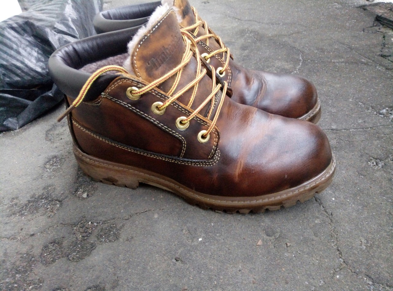 Waxing winter shoes on the example of Chinese Timberland! - My, , Straight arms, , Longpost