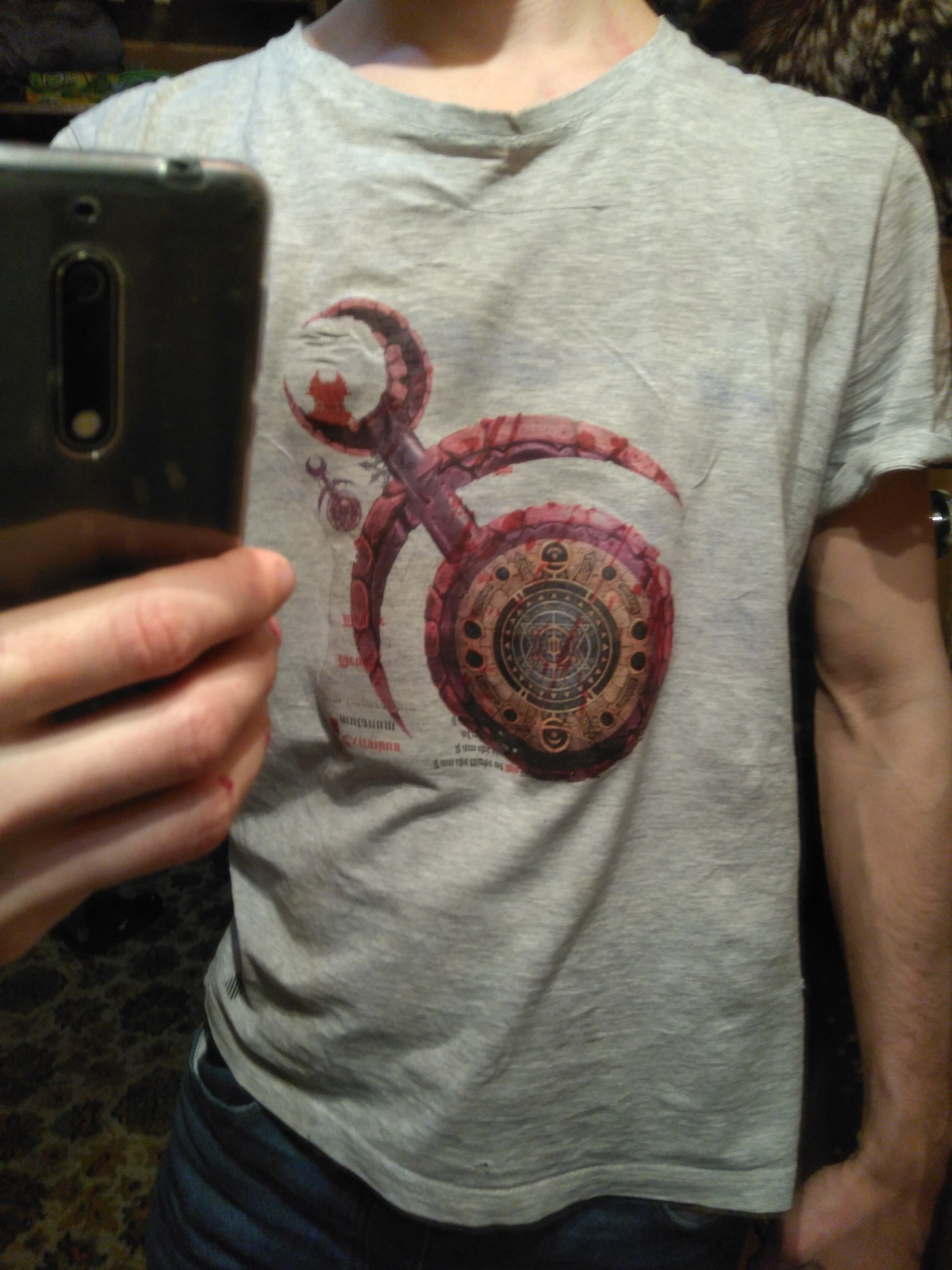 Freshen up an old t-shirt - My, Slaanesh, Warhammer, Print, Warhammer 40k, Chaos, T-shirt, Wh other