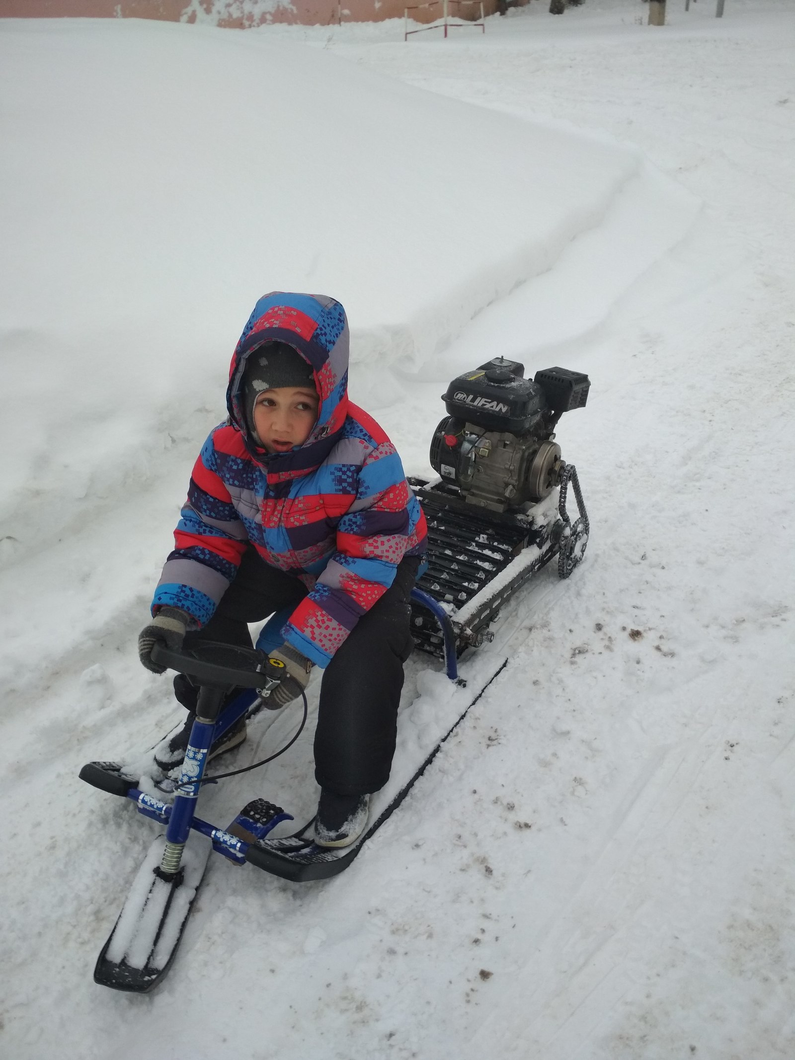 Snowmobile for a child - Snowcat, Rukozhop, Longpost