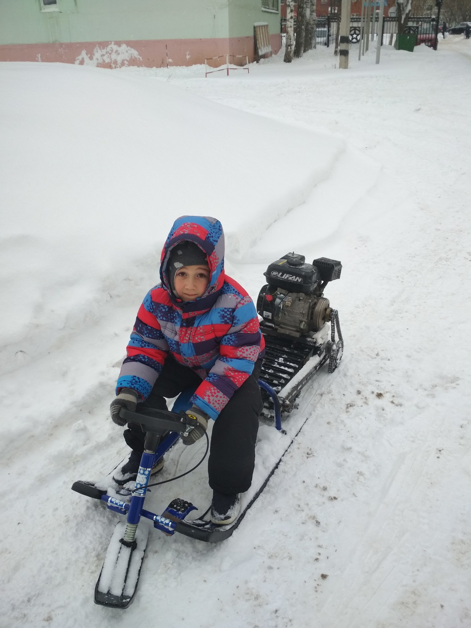 Snowmobile for a child - Snowcat, Rukozhop, Longpost