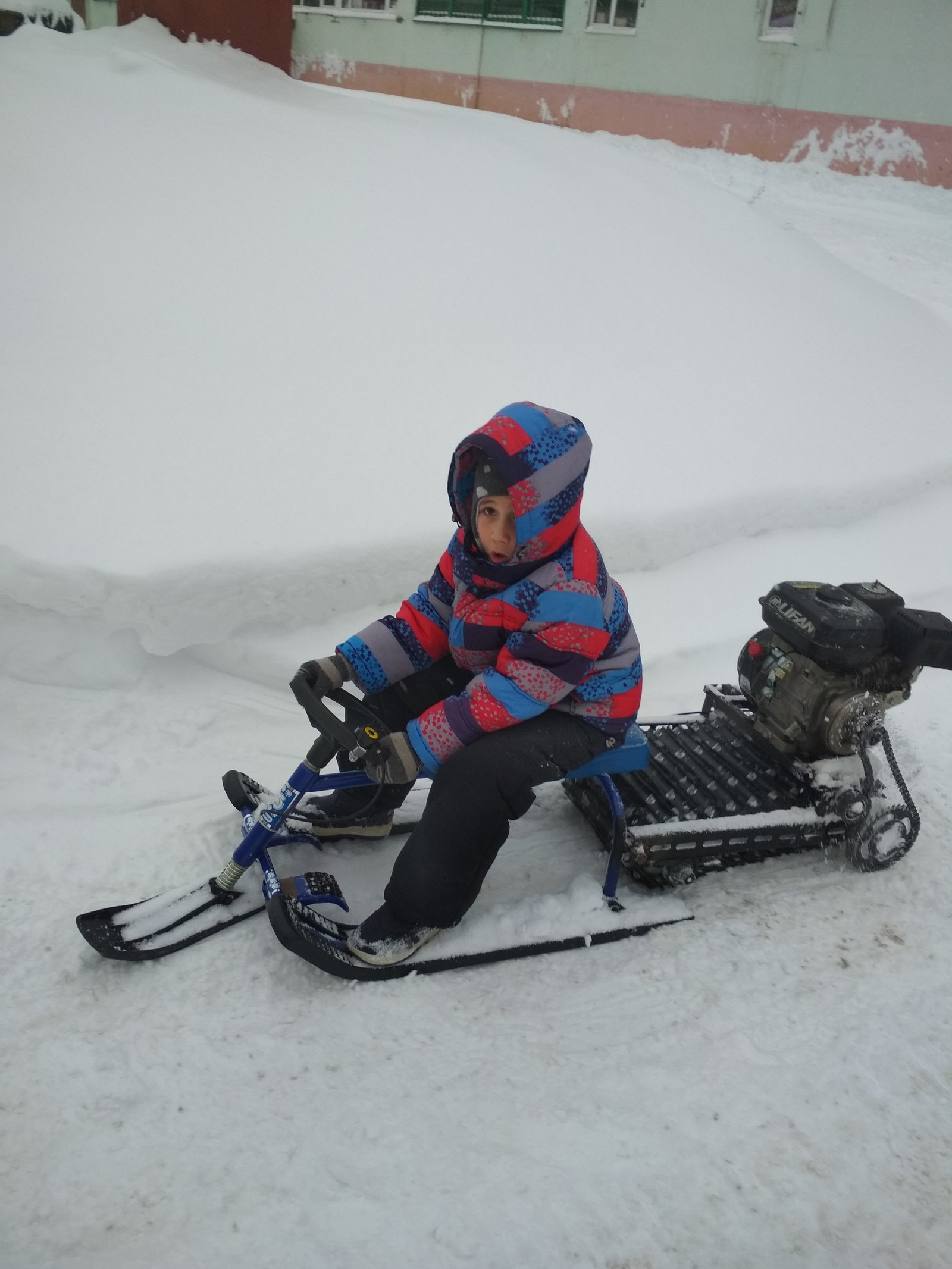 Snowmobile for a child - Snowcat, Rukozhop, Longpost