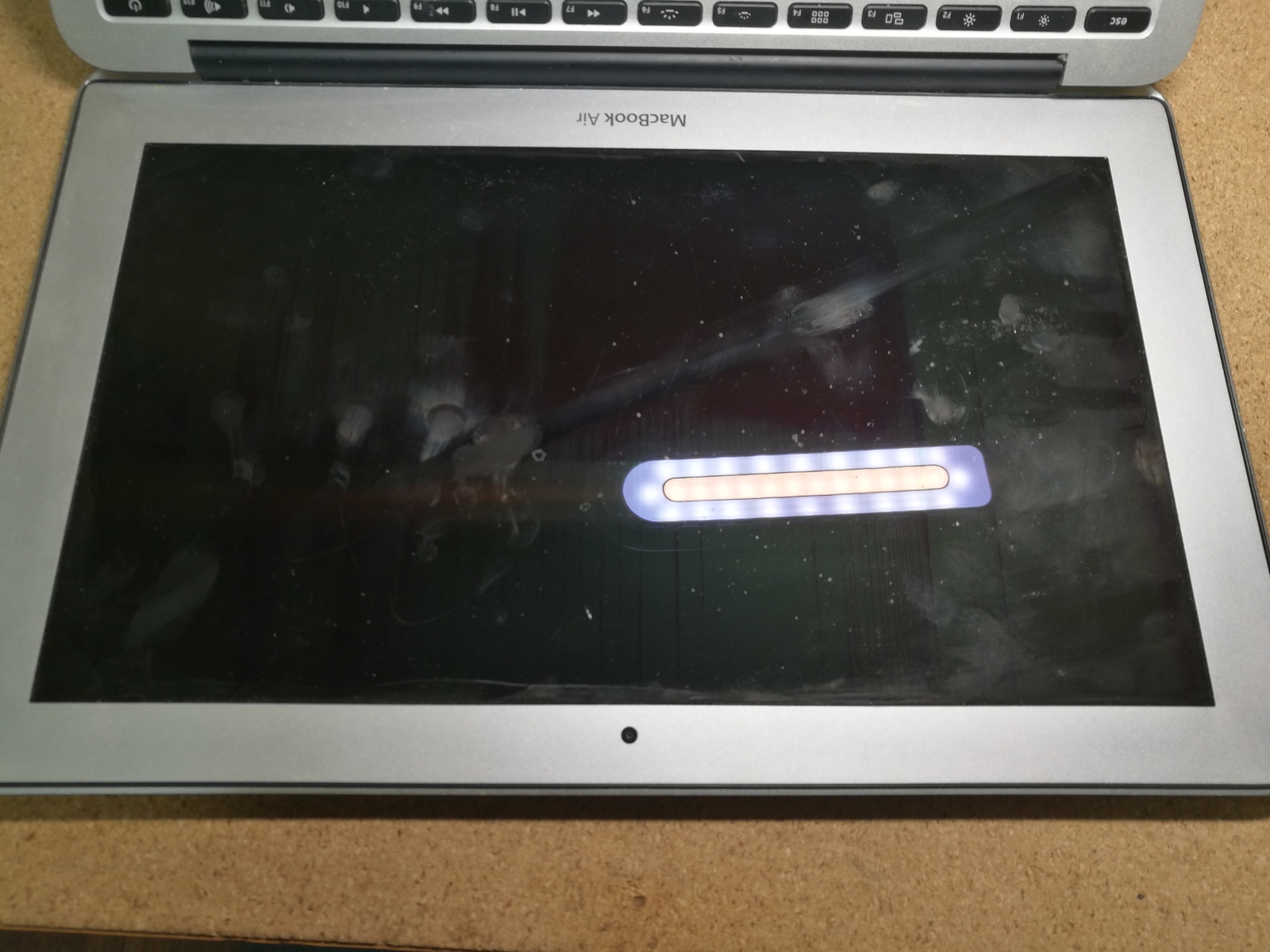 Macbook air 2011 (11) Nothing to step on apples (Battery and matrix replacement) - My, , came, Longpost