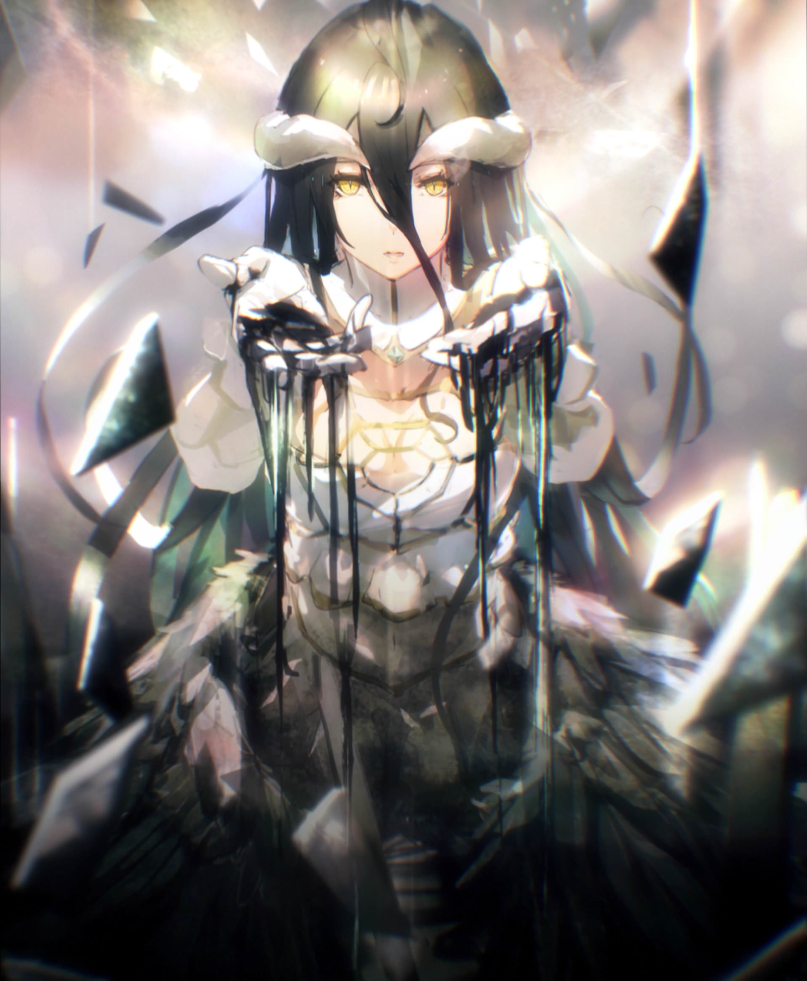 Albedo - Anime Art, Аниме, Overlord, Albedo