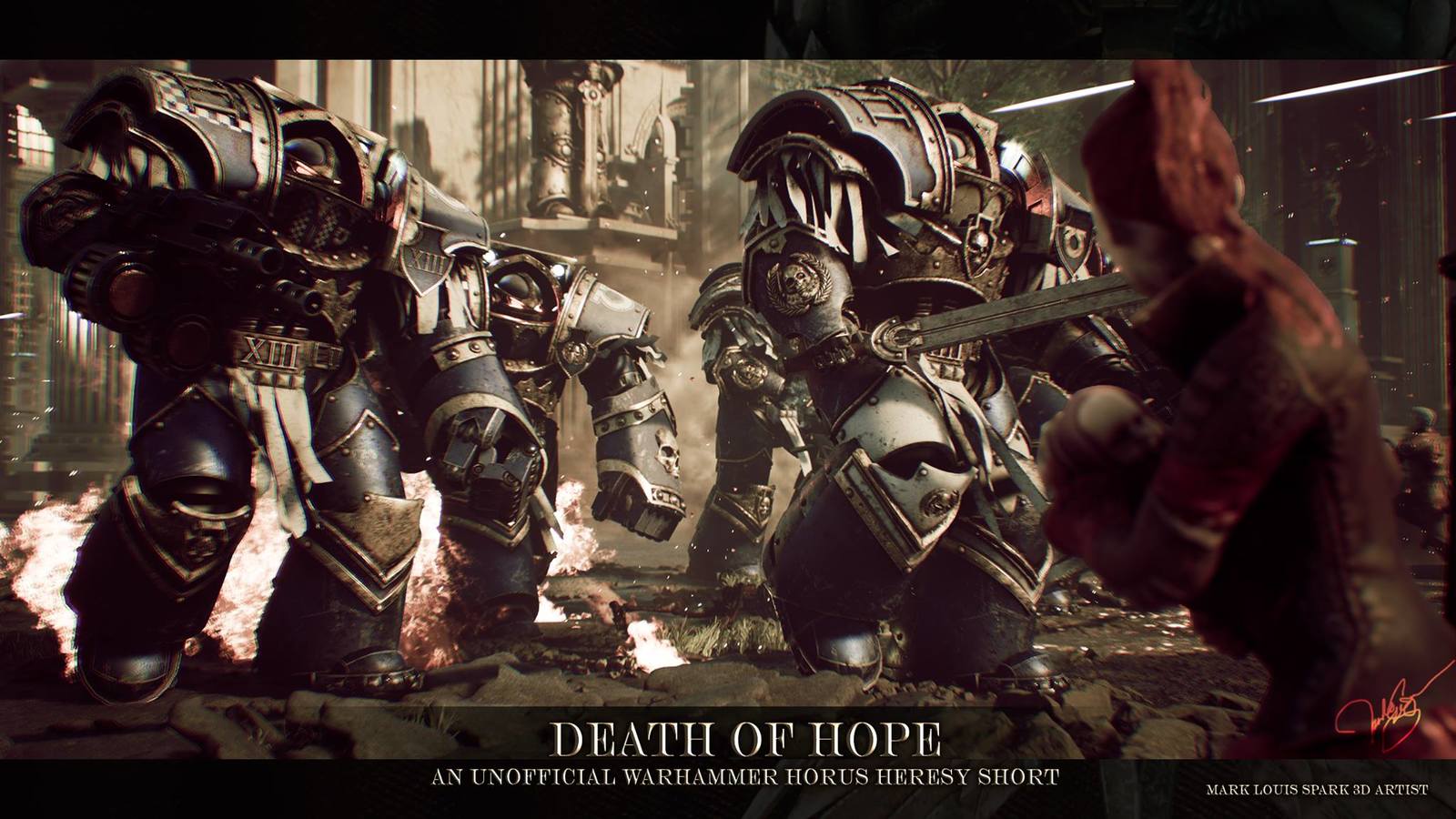 Beautiful wallpaper from the upcoming Death of Hope fan movie - Warhammer 30k, Horus heresy, Death of Hope, Wh Art, Longpost