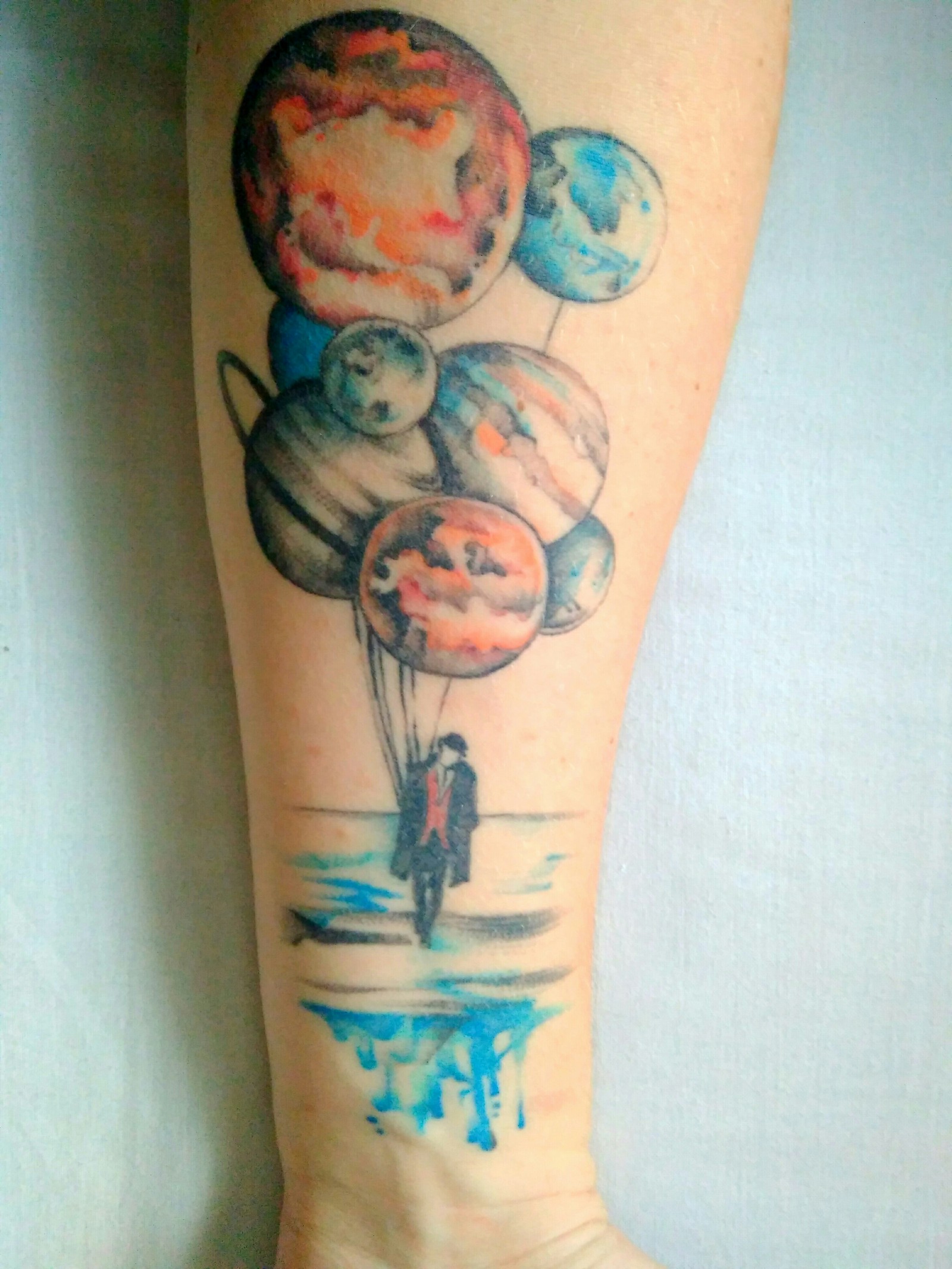 First tattoo. - My, Tattoo, The first, Planet