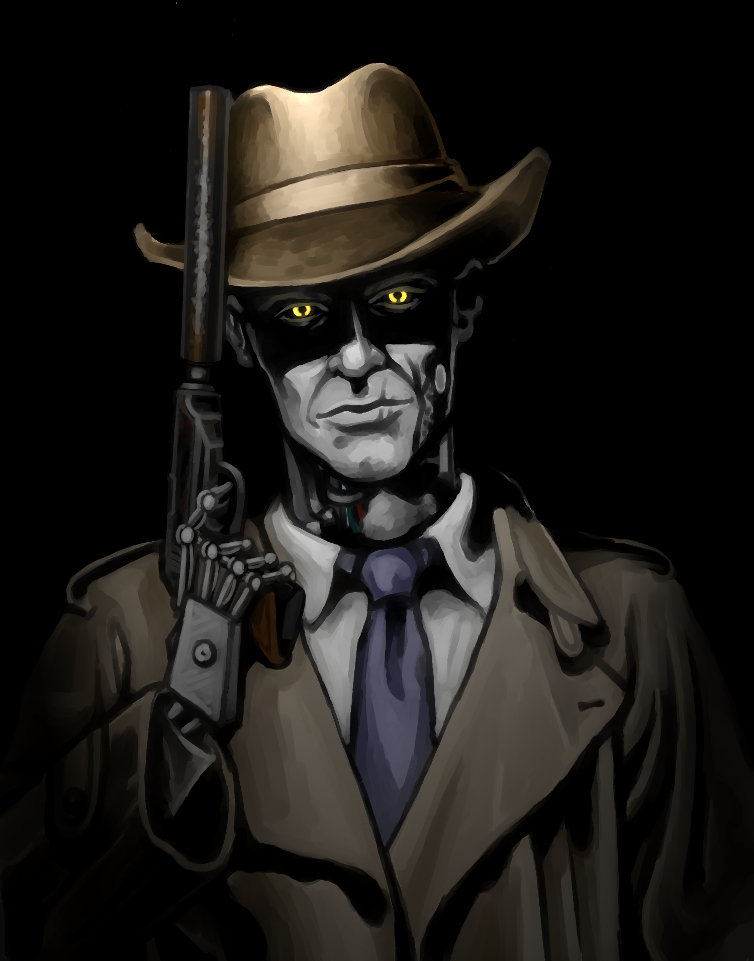 Your Very Private Detective - My, Nick Valentine, Fallout 4, Toaster, Synths, , Fallout, Longpost