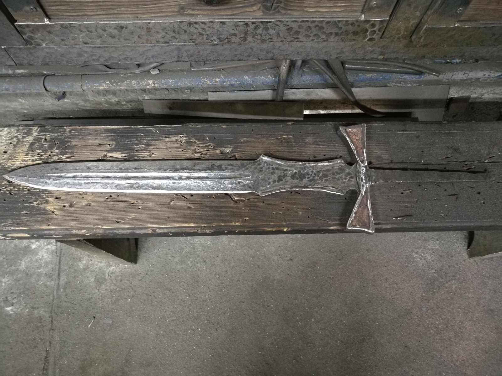 Once upon a time there was an ironworker ... - My, Forging, Sword, Creation, Longpost