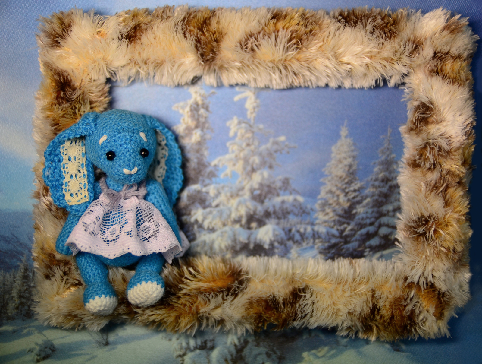 Bluer than blue (3/52) - My, Knitting, Amigurumi, Toys, , Needlework without process