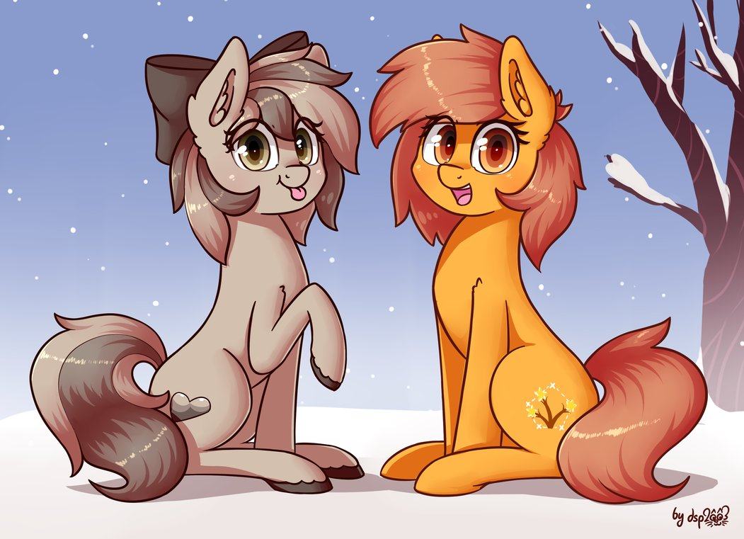 MLPFiM OC: Merry Holidays from Meadow and Stone                                      by dsp2003 - My Little Pony, PonyArt, Original Character, Dsp2003