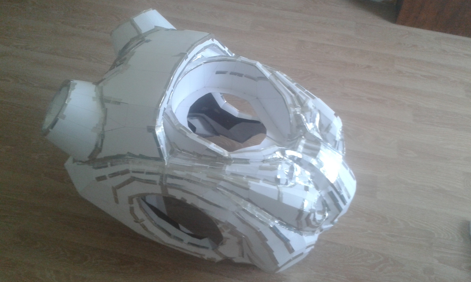 Terran Marine hand-assed. - My, Terran, Starcraft, Pepakura, Papercraft, , Costume, Longpost