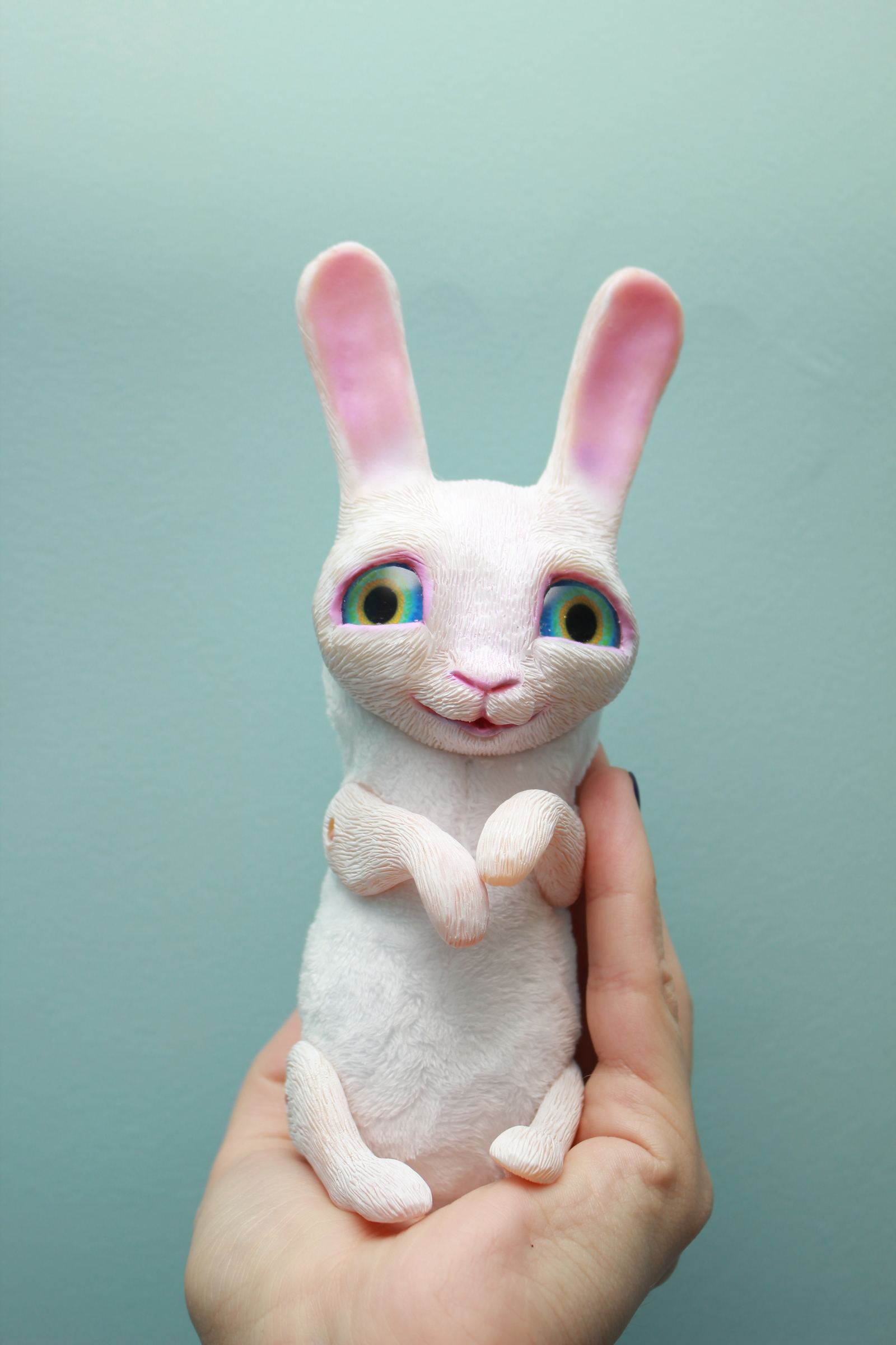 Bunny Boy - My, My, Polymer clay, Author's toy, Hare, Rabbit, Needlework without process, Longpost