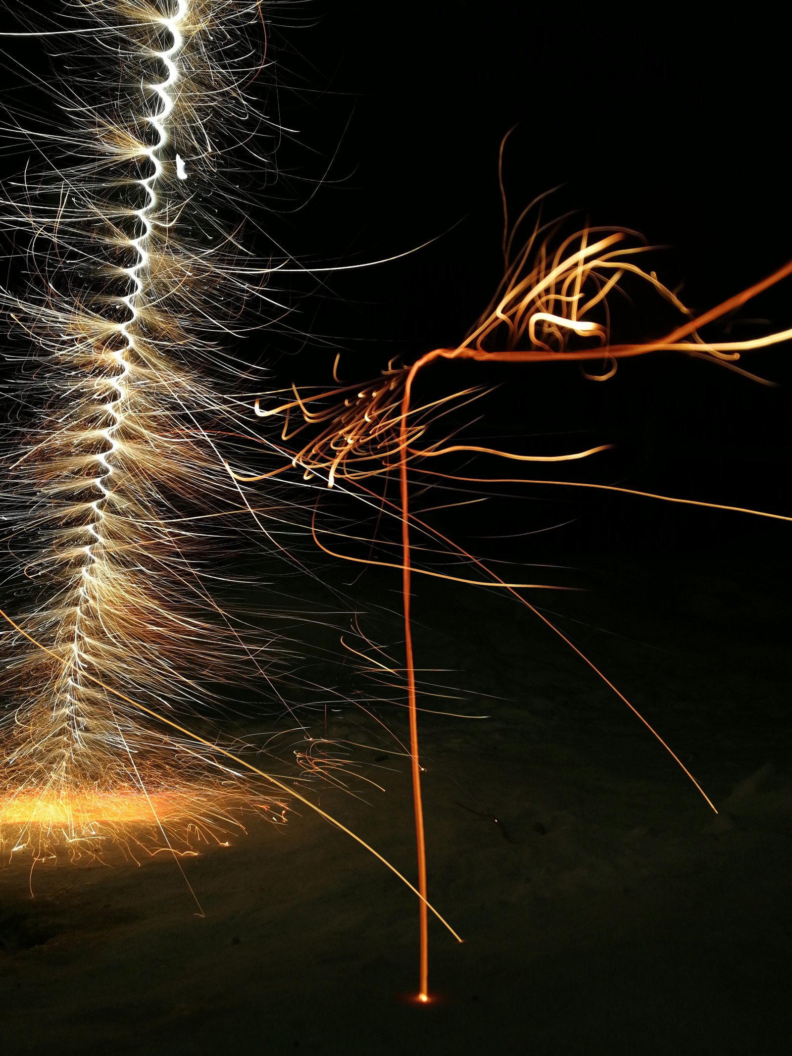 Fireworks smeared in time. - My, Fireworks, The photo