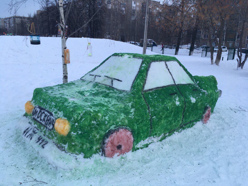 СнегоИж - Ижевск, Снеговик, Авто, Честно украдено, Длиннопост