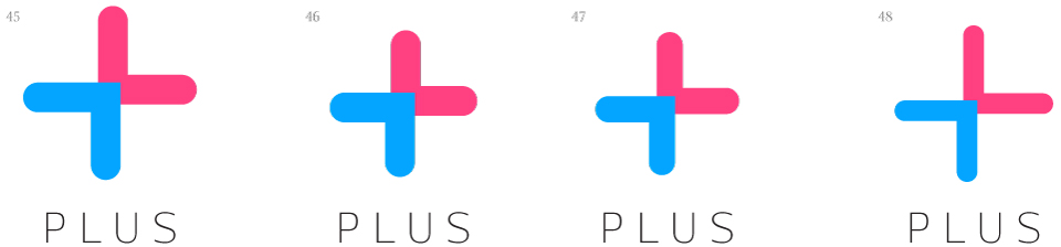 The process of creating the Plus logo by Art. Lebedev Studio - Lebedev Studio, Logo, Artemy Lebedev, , Longpost, Tag