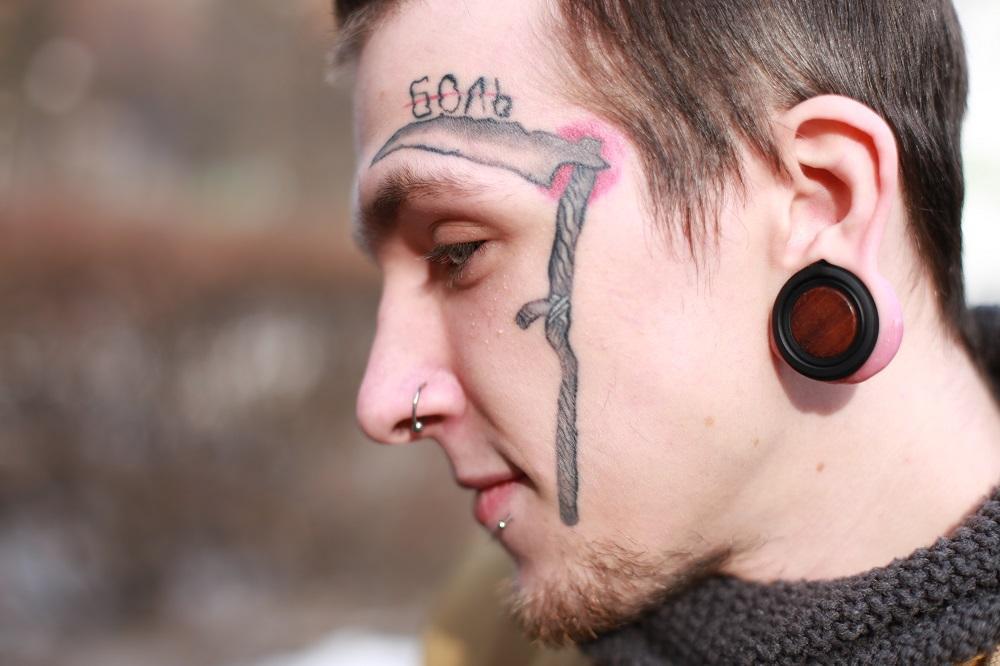 face tattoo - Tattoo, Face, Freaks, Longpost