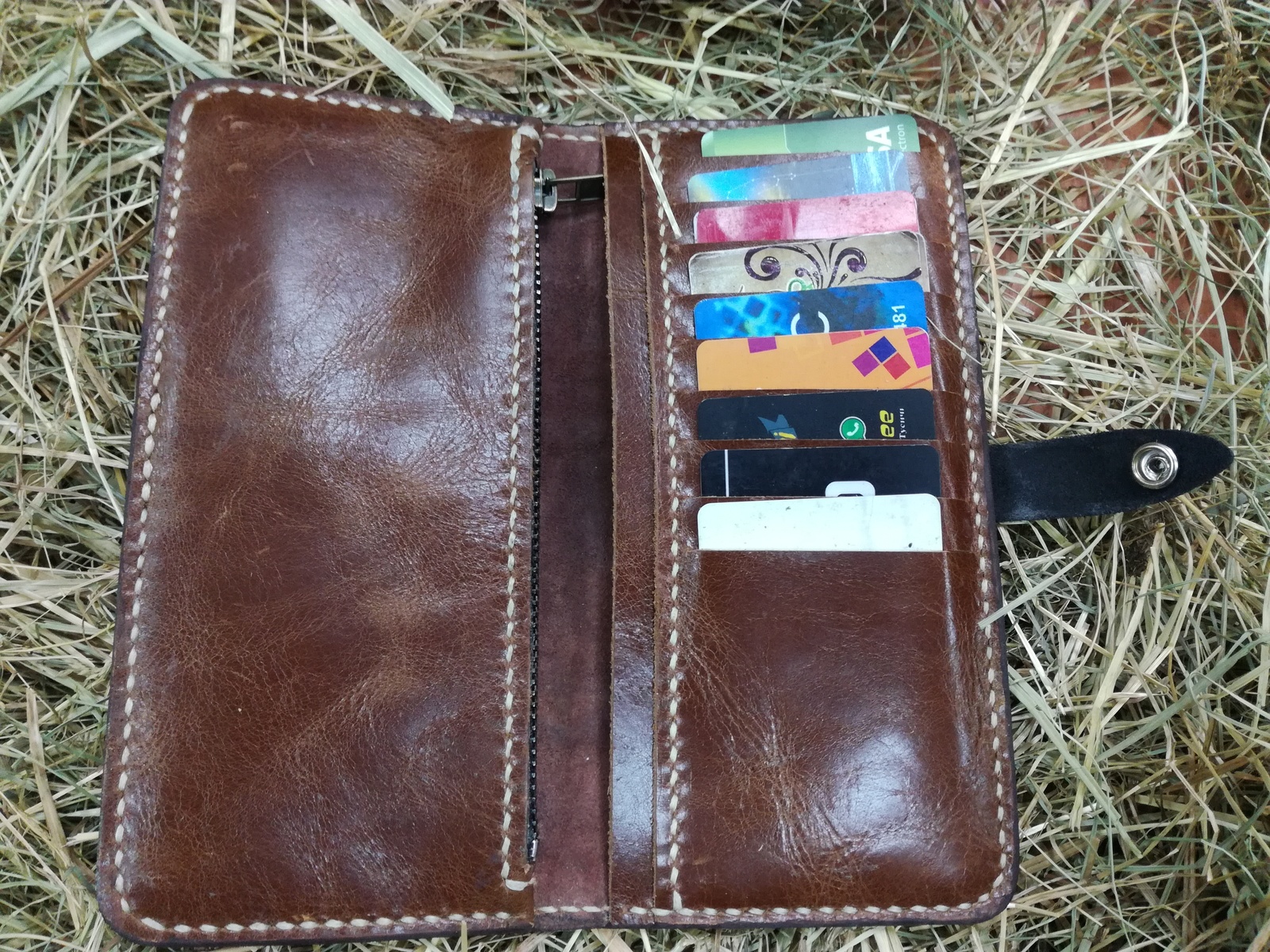 New wallet - My, Leather, Handmade, Longpost, With your own hands, Wallet, Video