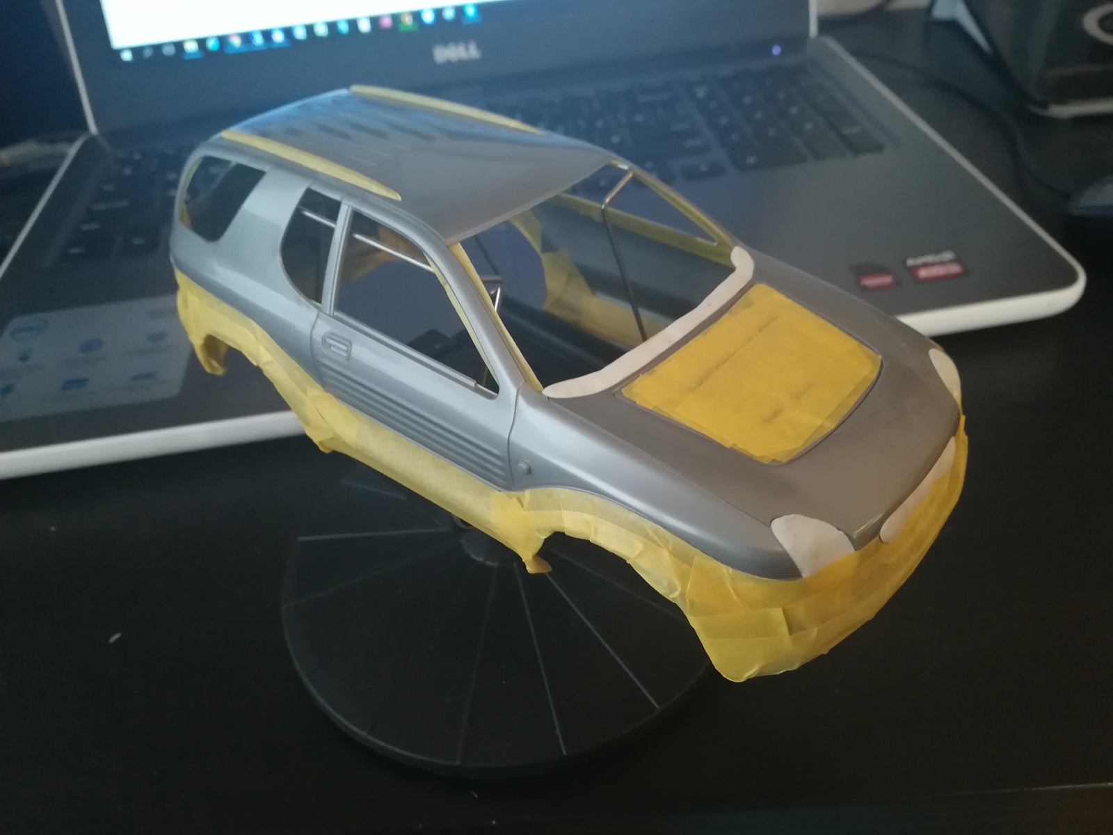 Мой Isuzu Vehicross. Модель от TAMIYA - Моё, Исузу, Моделизм, Хобби, Переделка, Как исправить, Строительство, Длиннопост