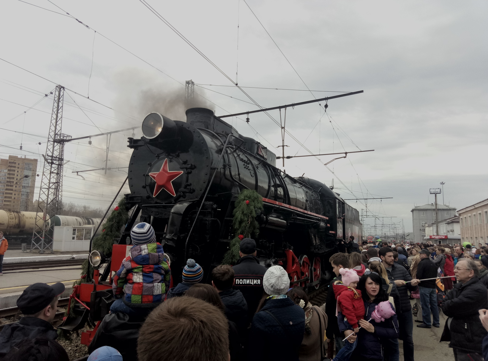 Ещё один ретро паровоз. - Паровоз, Ретро, Детям, 9 мая, Длиннопост, 9 мая - День Победы