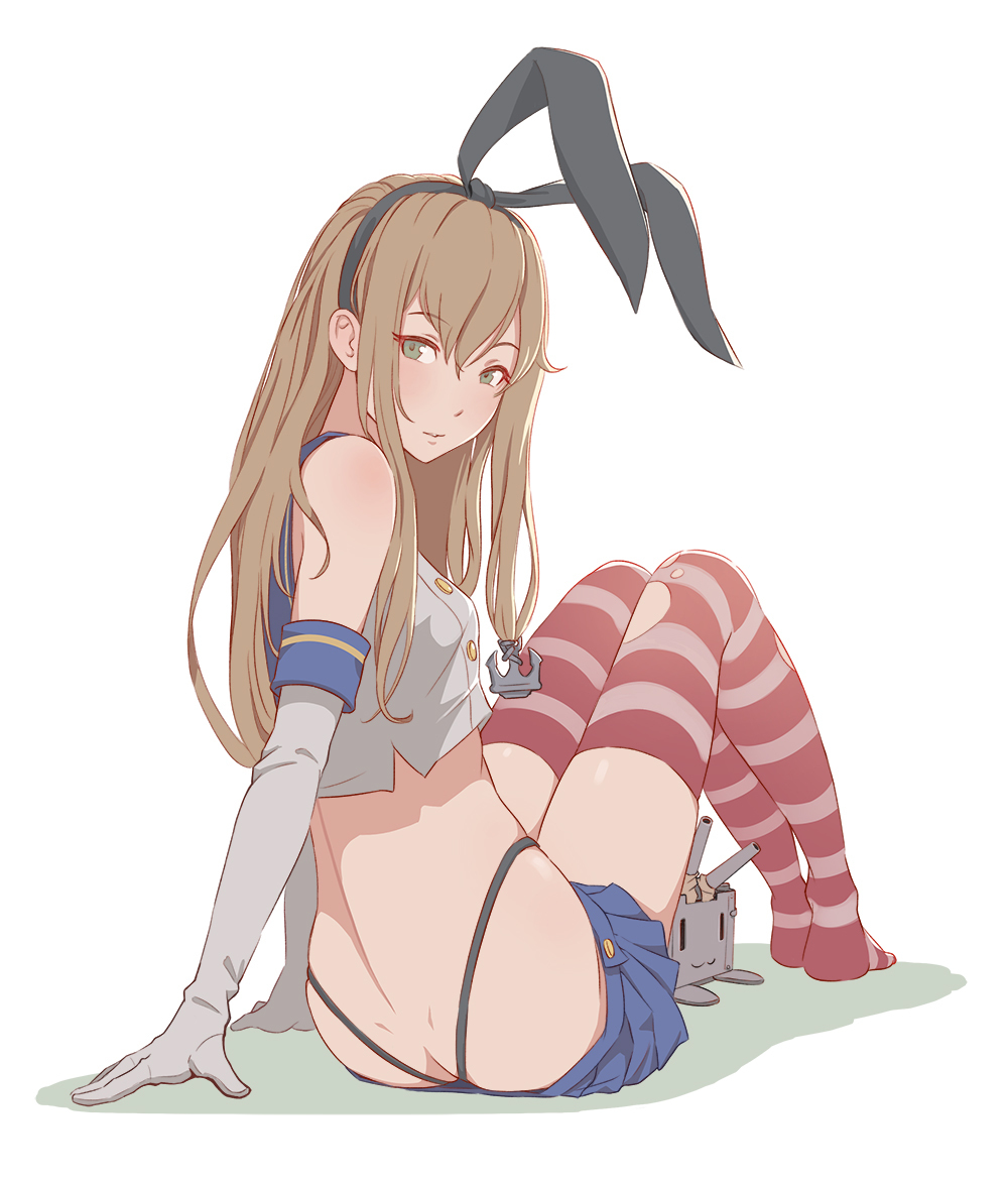 Shimakaze - NSFW, Kantai collection, Shimakaze, Anime, Anime art, Pantsu, Booty, Longpost