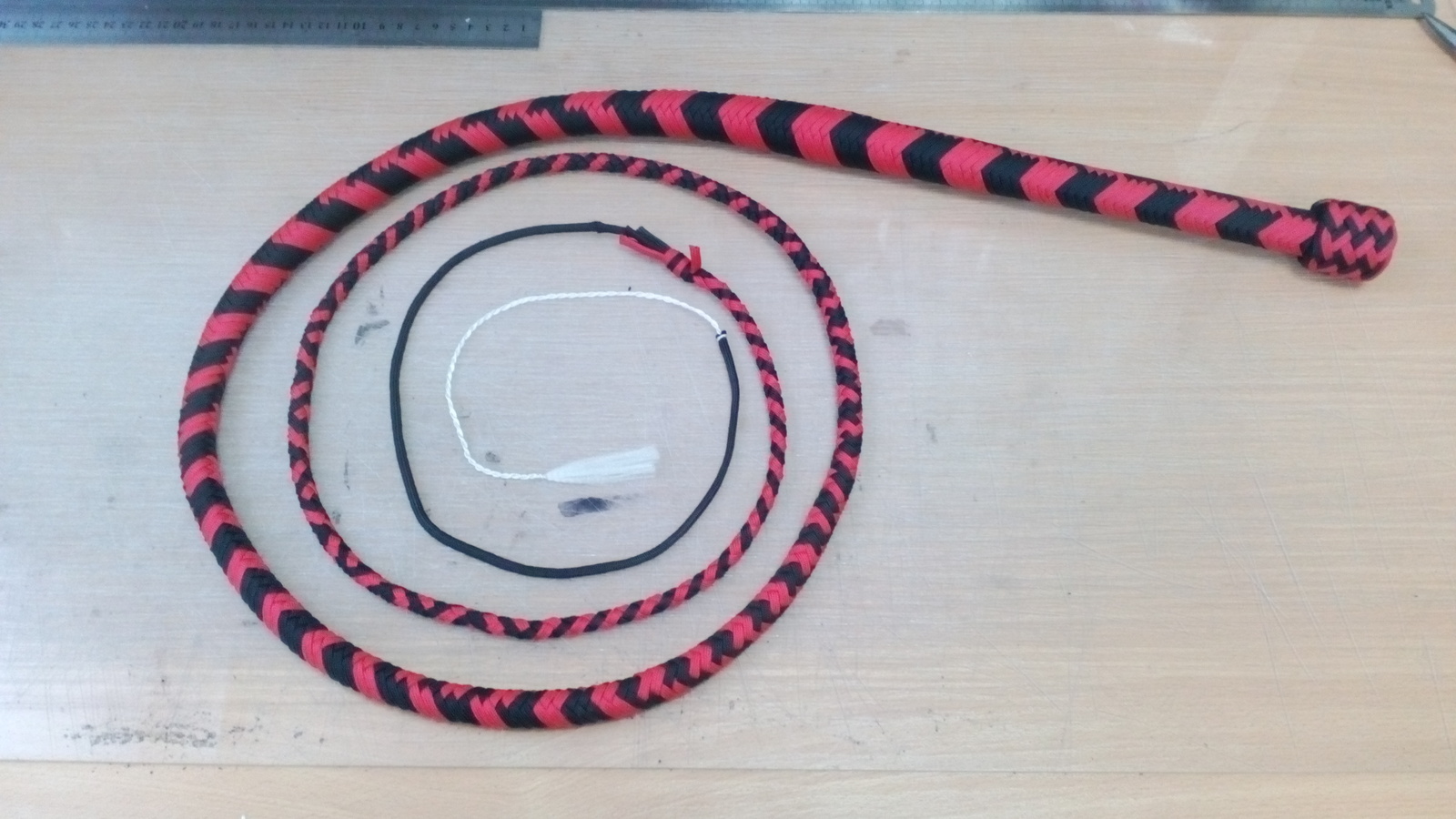 Paracord whip - My, Whip, Paracord, Bullwhip, Paracord, Needlework without process, Longpost