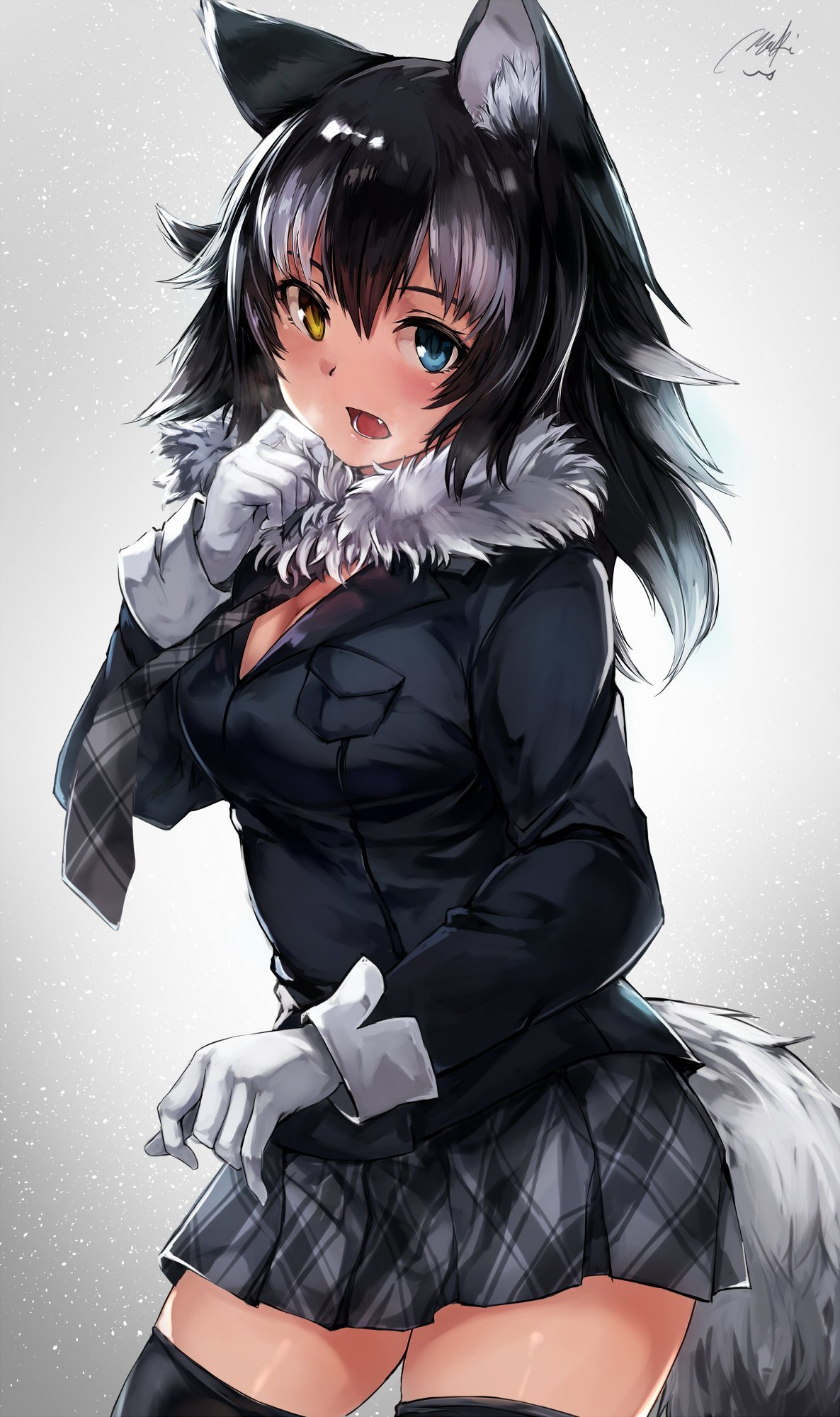 Anime Art - Anime Art, Kemono Friends, Grey Wolf